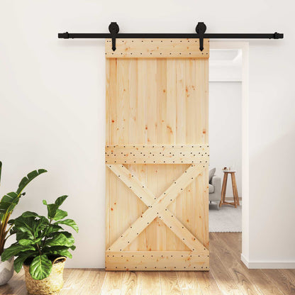 Posuvné Dveře Přirozená A Černá 95 X 210 Cm