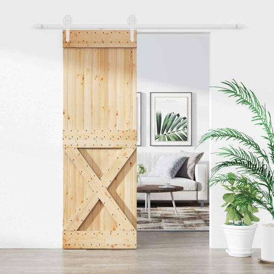 Posuvné Dveře Přírodní A Bílá 80 X 210 Cm