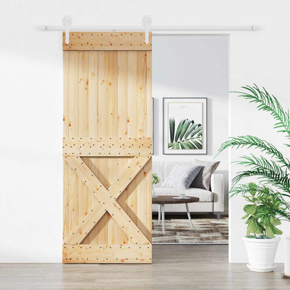 Posuvné Dveře Přírodní A Bílá 90 X 210 Cm