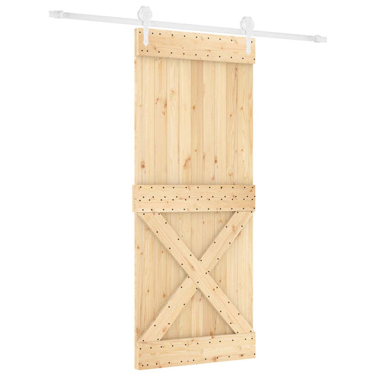 Posuvné Dveře Přírodní A Bílá 100 X 210 Cm