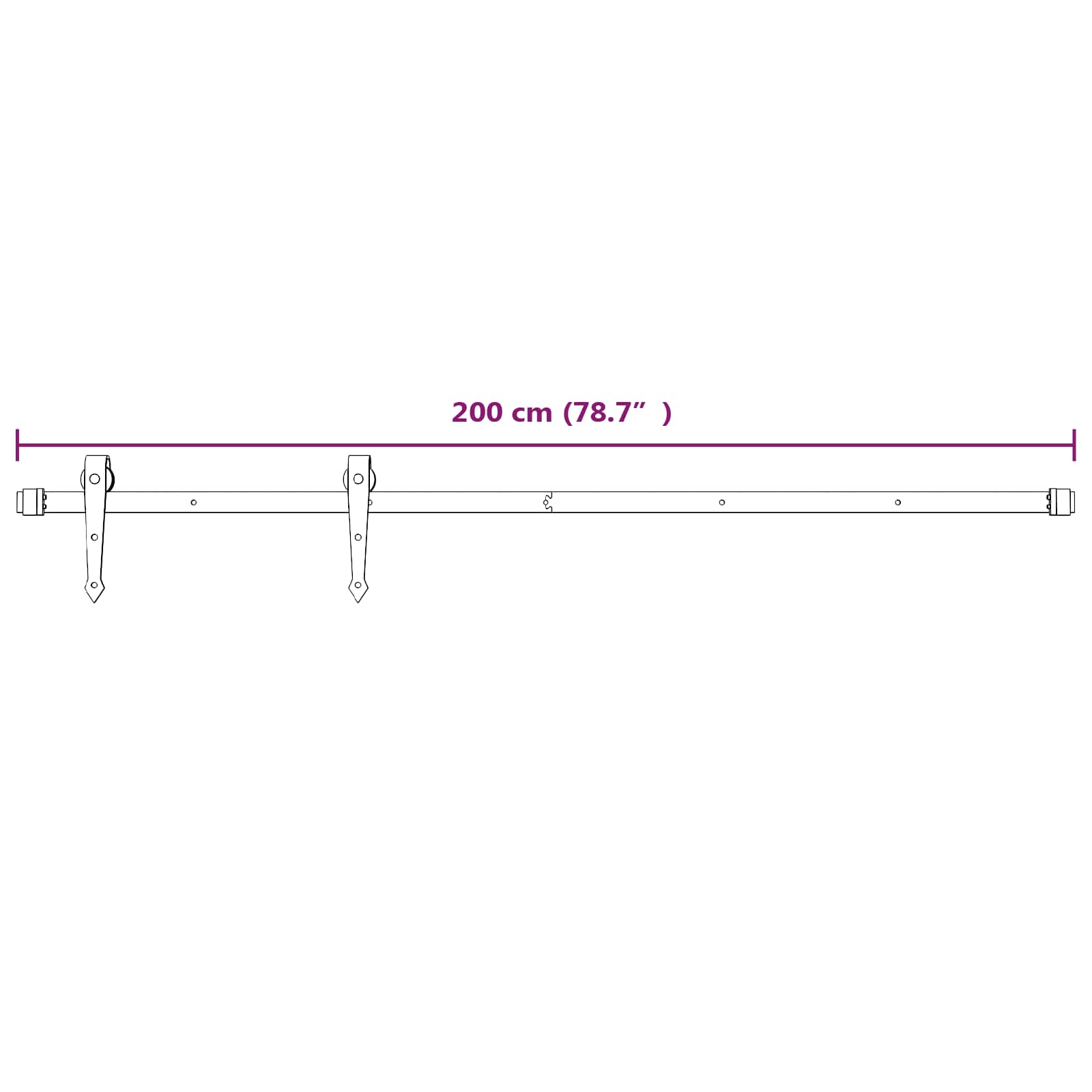 Posuvné Dveře Přírodní A Bílá 80 X 210 Cm Masivní Borové Dřevo