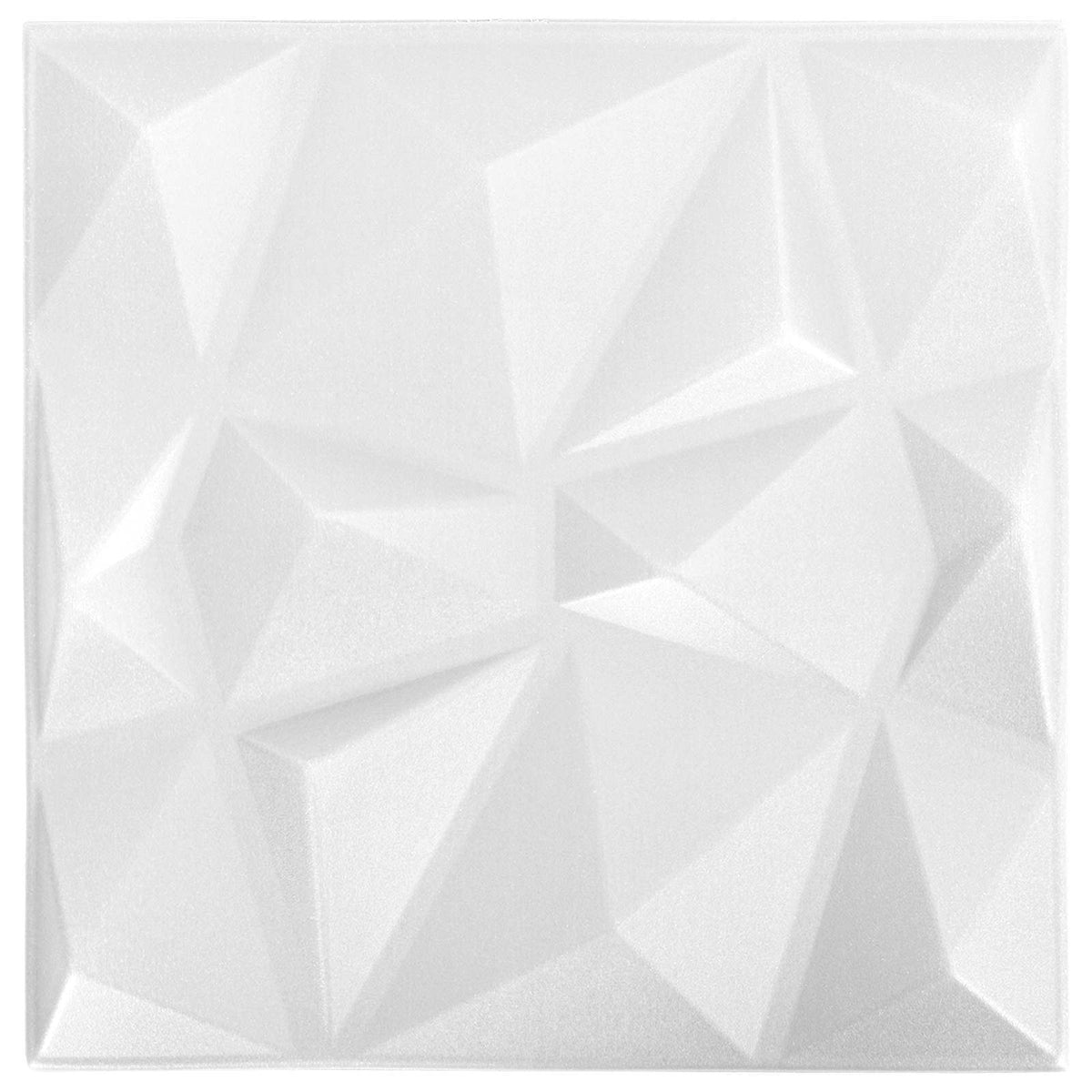Nástěnné Panely 48 Pcs Diamantová Bílá 50 X 50 Cm Xps Pěna