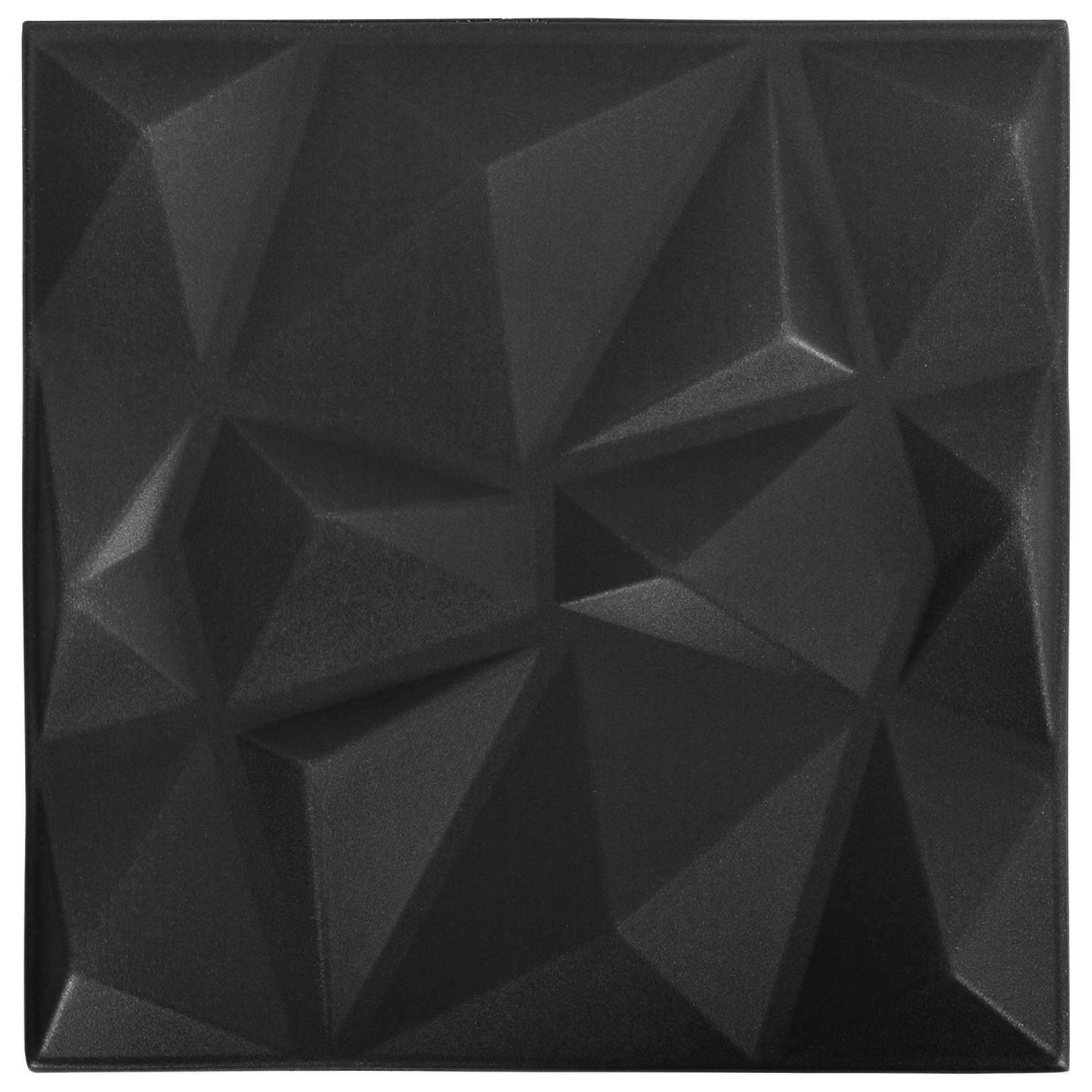 Nástěnné Panely 24 Pcs Diamantová Černá 50 X 50 Cm Xps Pěna