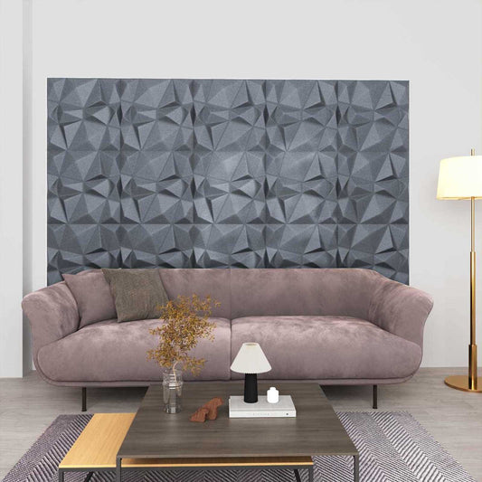 Nástěnné Panely 12 Pcs Diamantová Šedá 50 X 50 Cm Xps Pěna