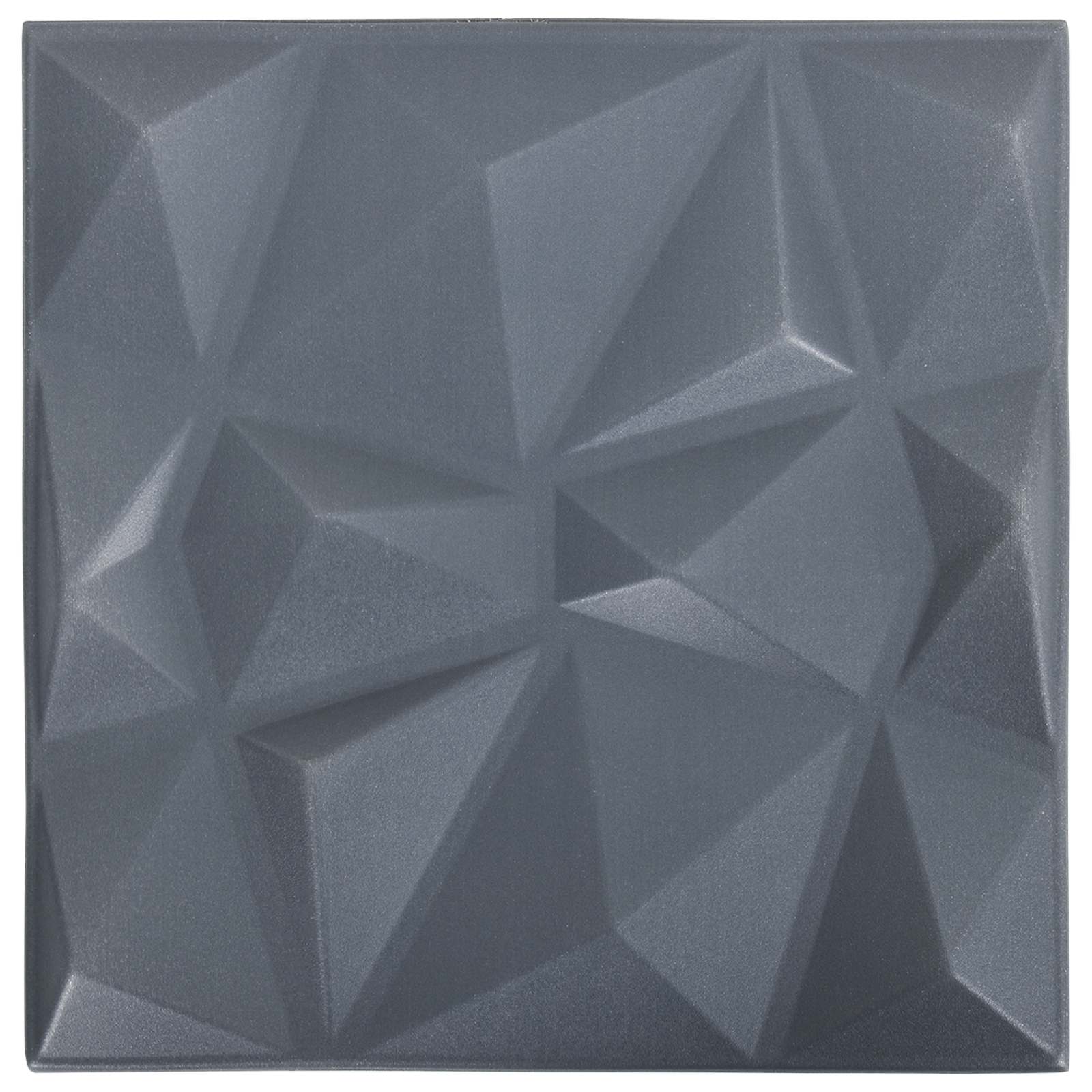 Nástěnné Panely 48 Pcs Diamantová Šedá 50 X 50 Cm Xps Pěna