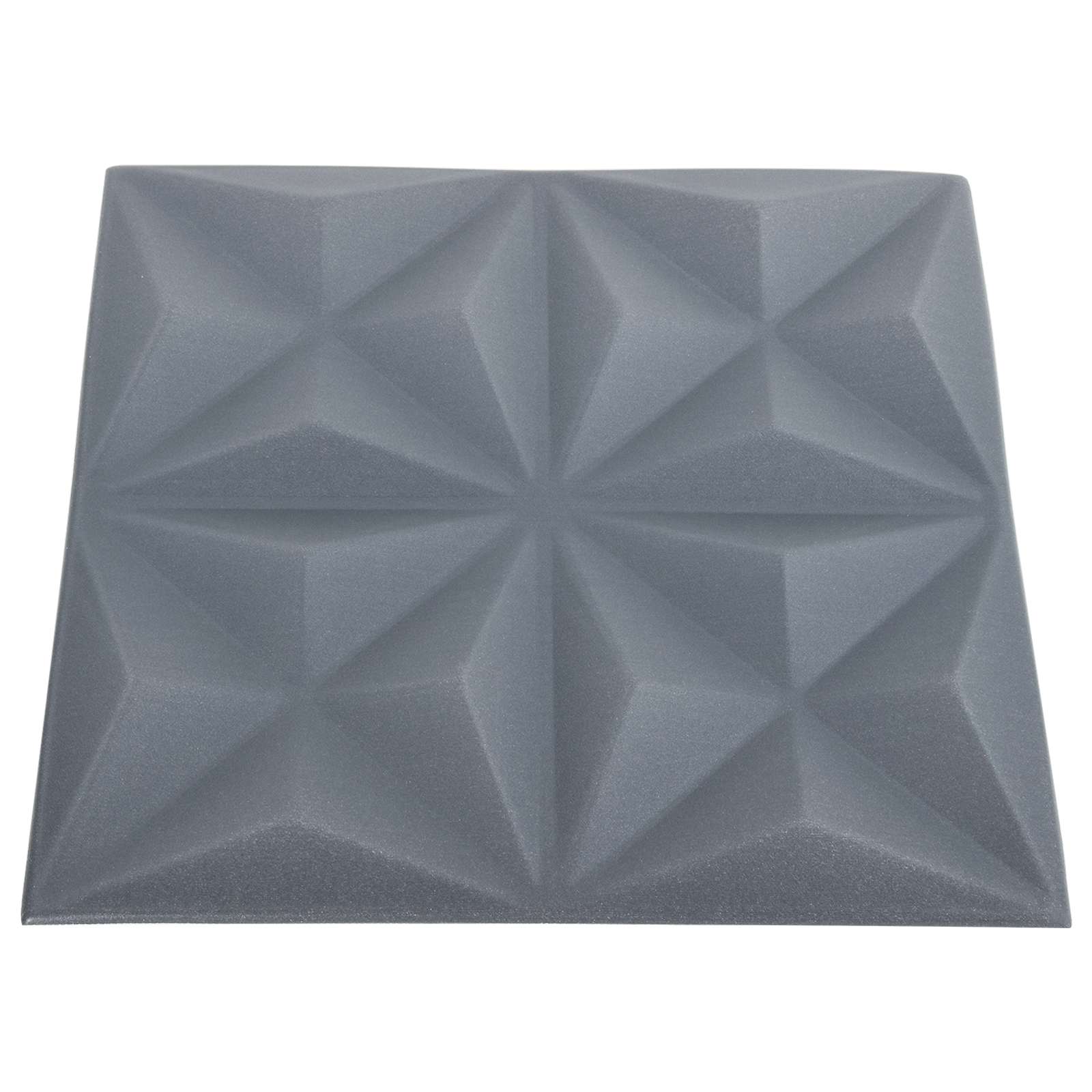 Nástěnné Panely 24 Pcs Origami Šedá 50 X 50 Cm Xps Pěna
