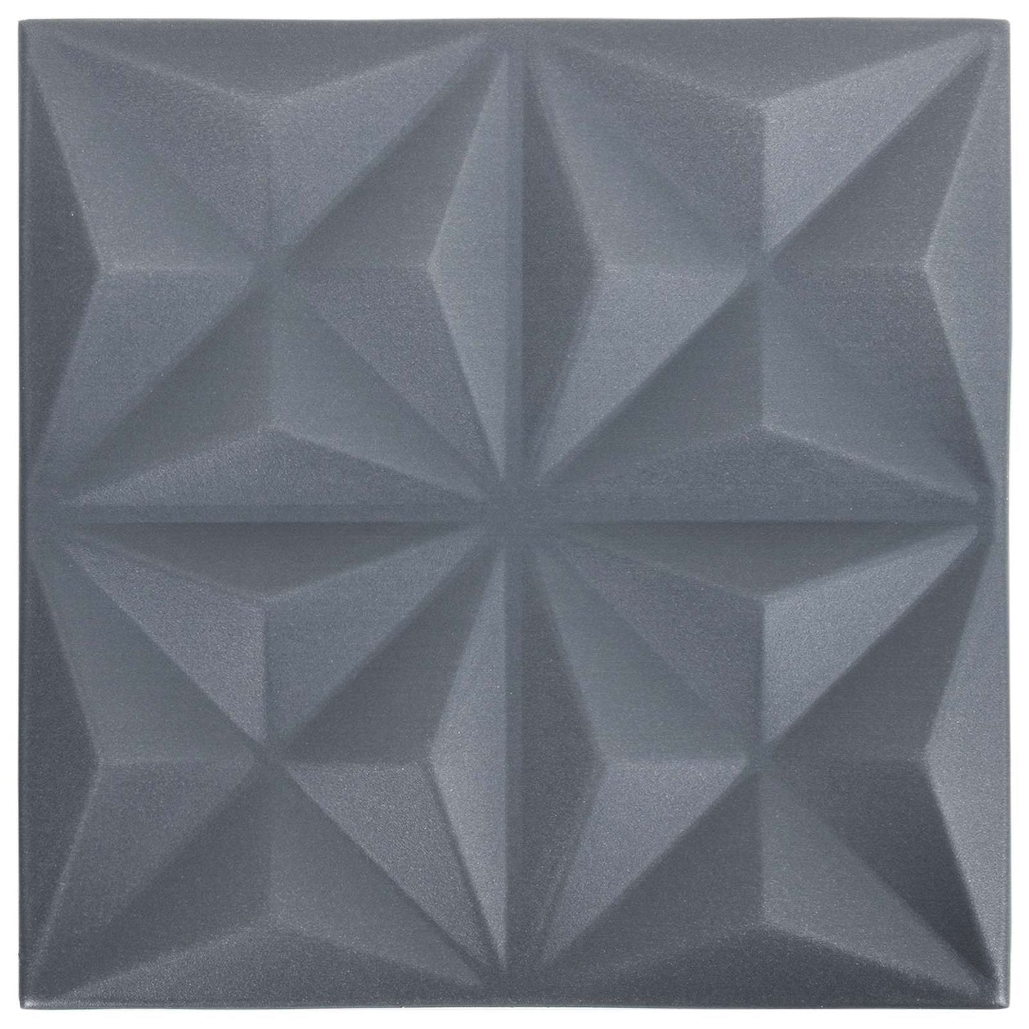 Nástěnné Panely 24 Pcs Origami Šedá 50 X 50 Cm Xps Pěna