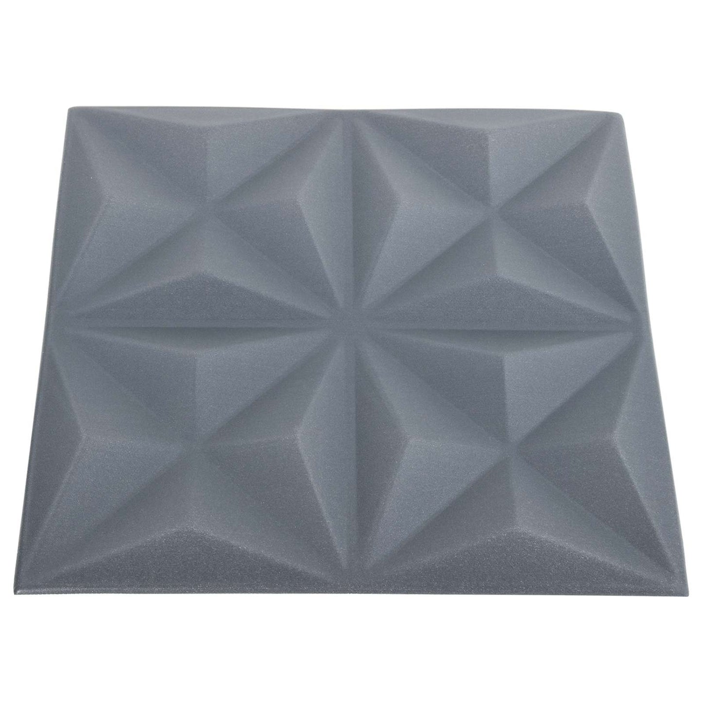 Nástěnné Panely 48 Pcs Origami Šedá 50 X 50 Cm Xps Pěna