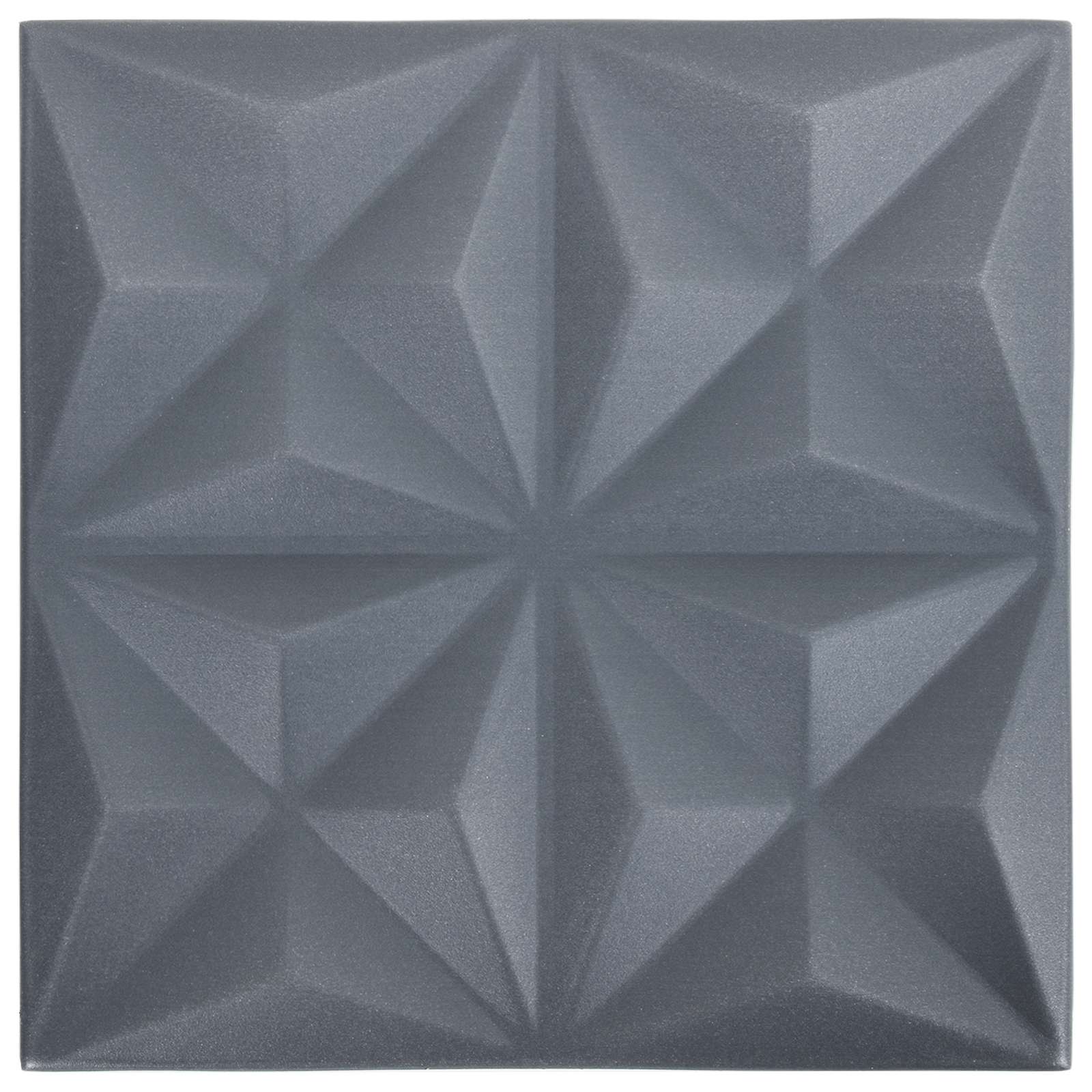 Nástěnné Panely 48 Pcs Origami Šedá 50 X 50 Cm Xps Pěna