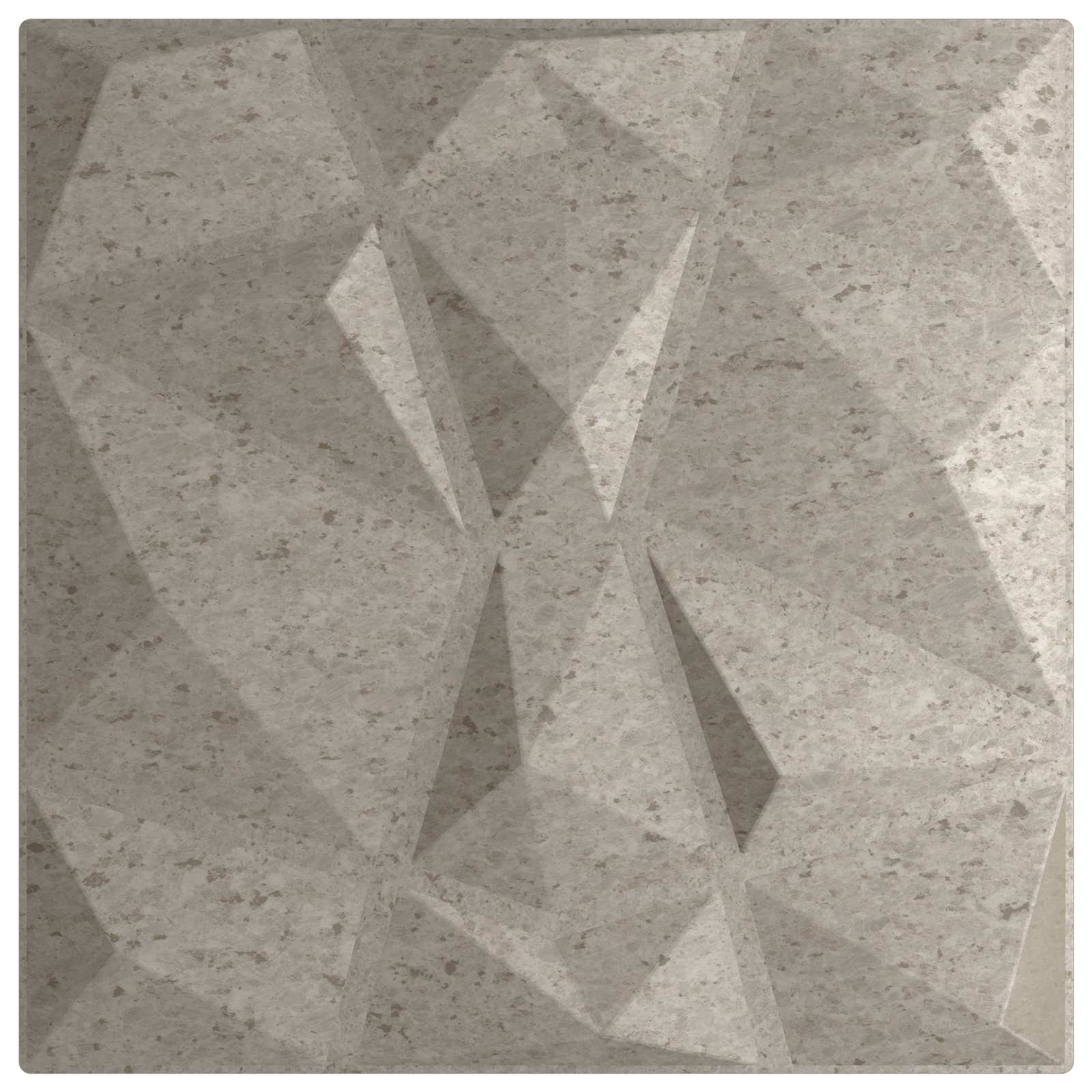Nástěnné Panely 48 Pcs Betonově Šedá 50 X 50 Cm Xps Pěna