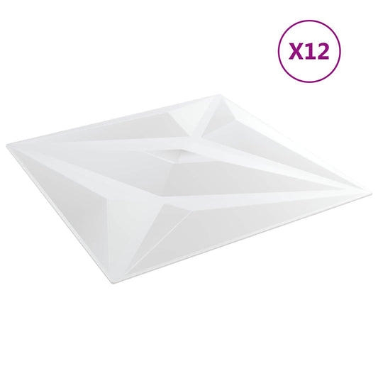 Nástěnné Panely Hvězda 12 Pcs Bílá Hvězda 50 X 50 Cm Xps Pěna