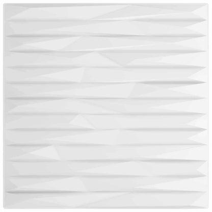 Nástěnné Panely 48 Pcs Bílý Kámen 50 X 50 Cm Xps Pěna