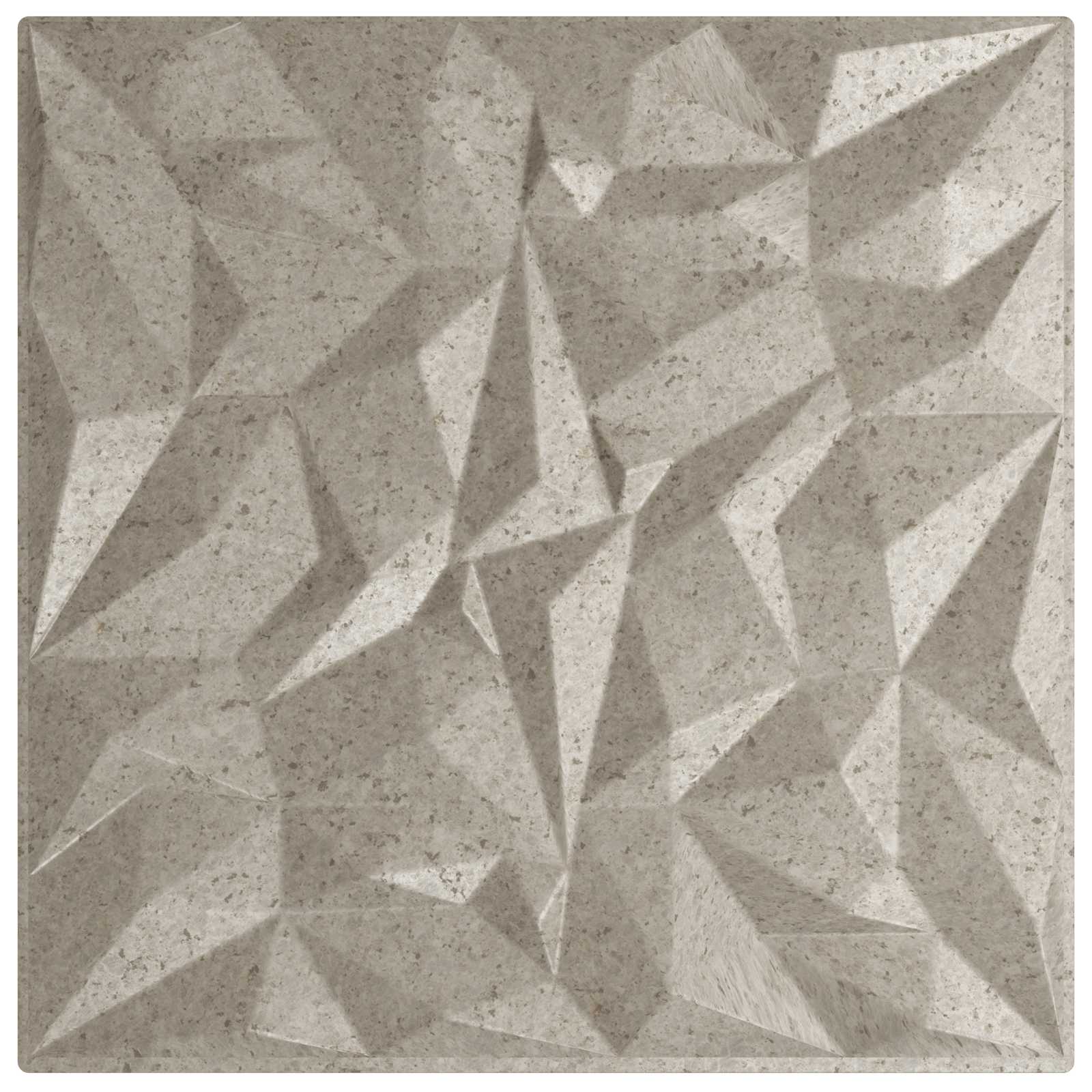 Nástěnné Panely 12 Pcs Ametystový Beton 50 X 50 Cm Xps Pěna