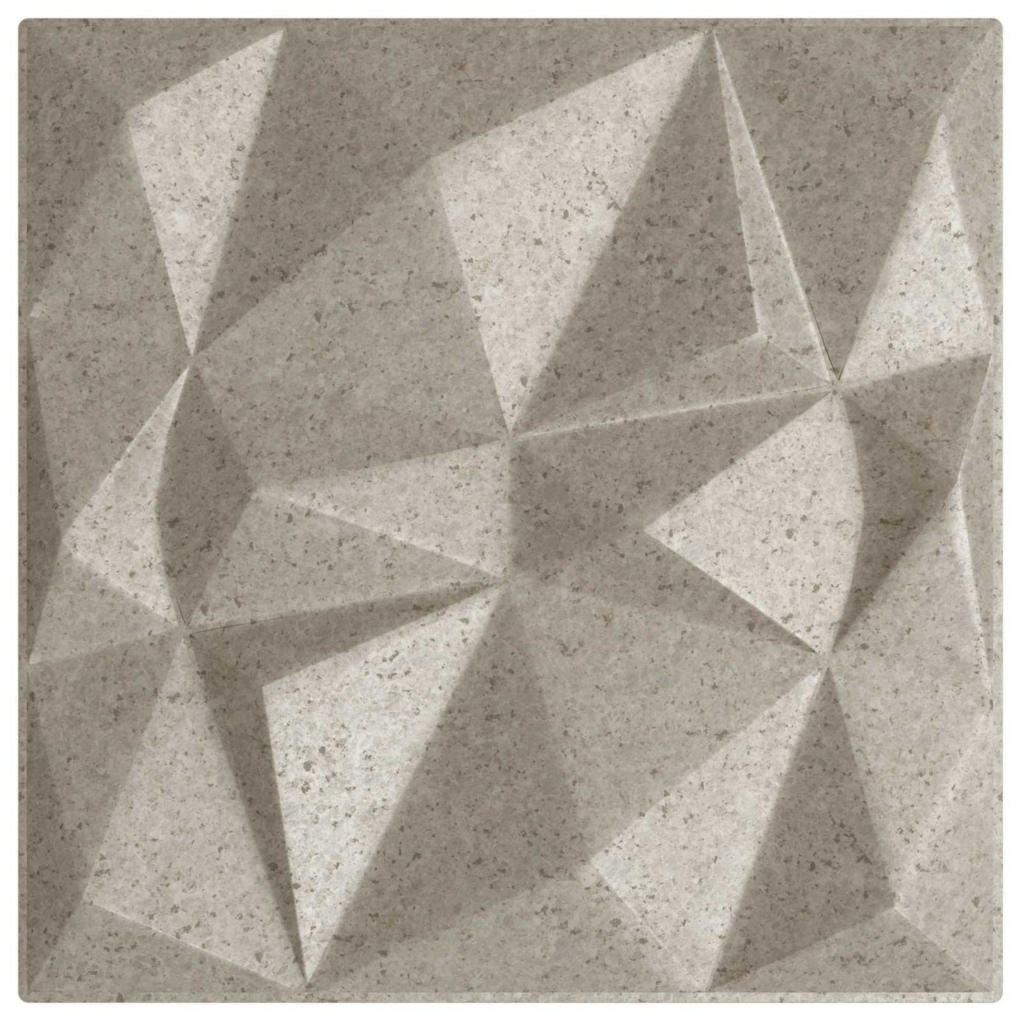 Nástěnné Panely 12 Pcs Diamantový Beton 50 X 50 Cm Xps Pěna