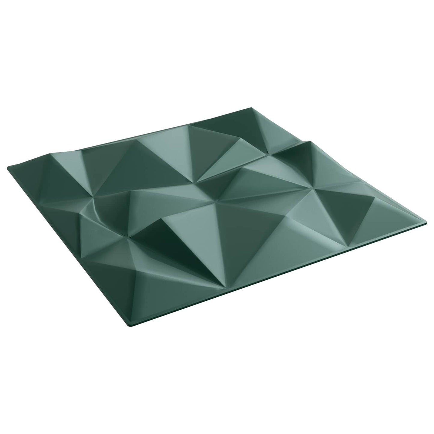 Nástěnné Panely 12 Pcs Diamantová Zelená 50 X 50 Cm Xps Pěna