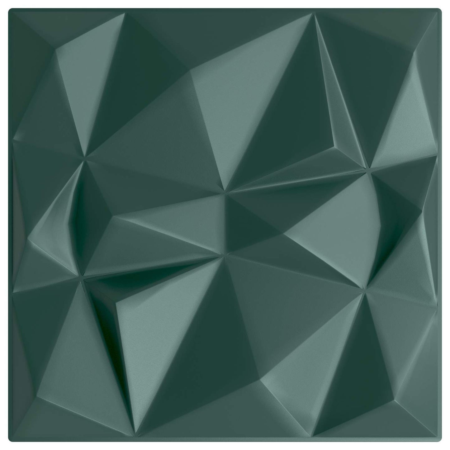 Nástěnné Panely 12 Pcs Diamantová Zelená 50 X 50 Cm Xps Pěna
