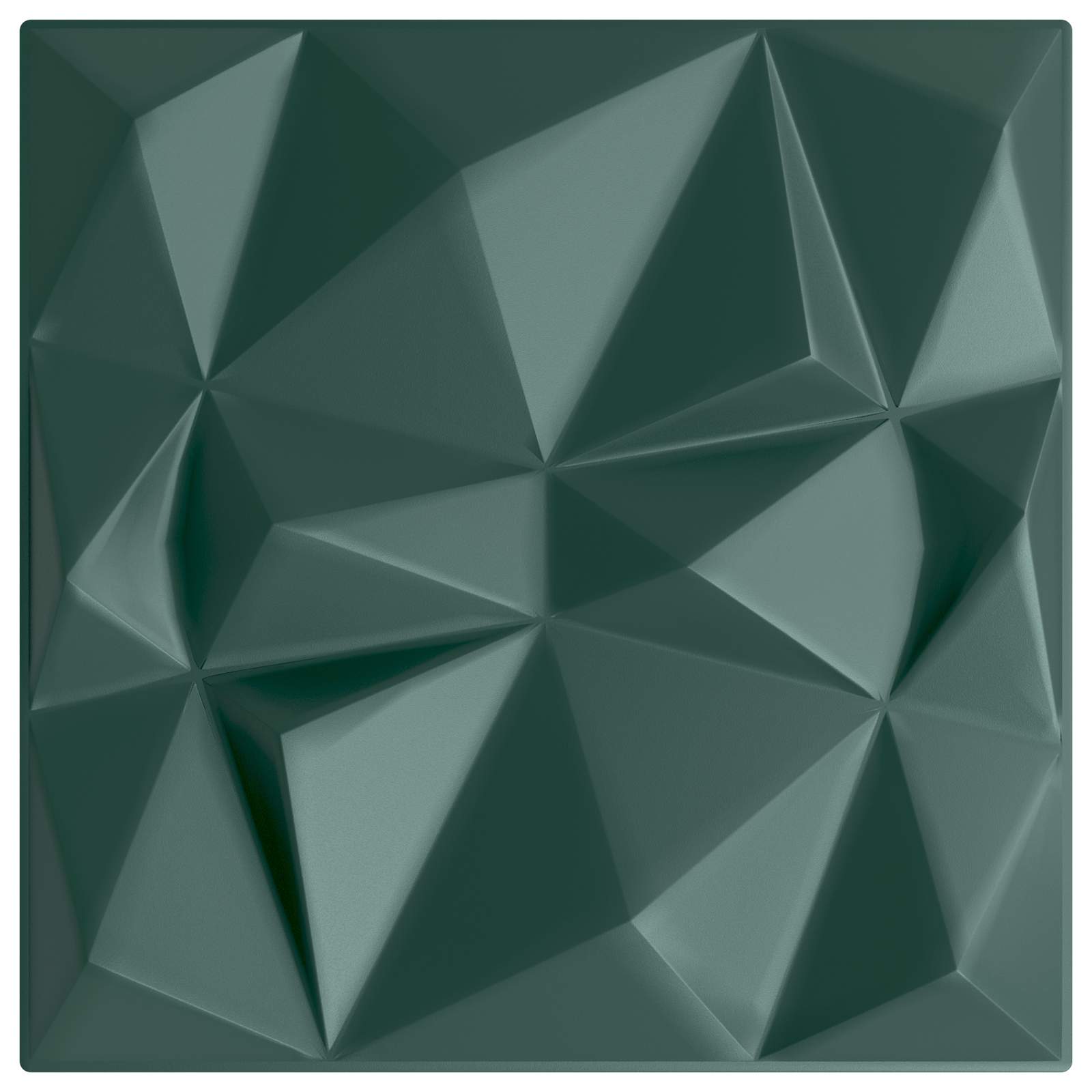 Nástěnné Panely 12 Pcs Diamantová Zelená 50 X 50 Cm Xps Pěna