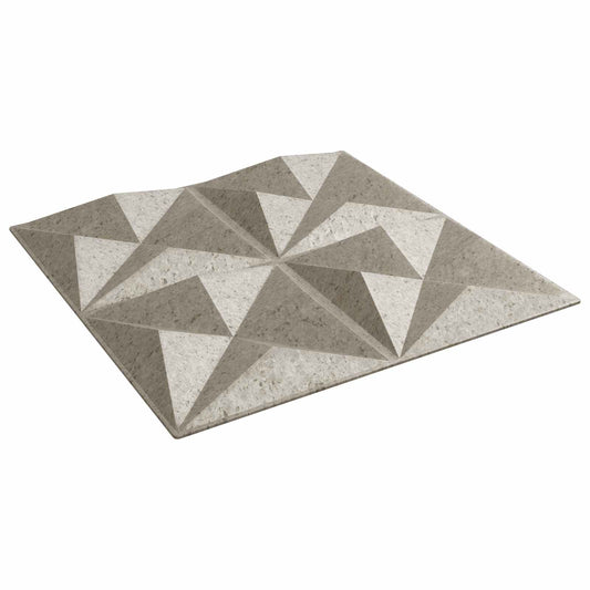 Nástěnné Panely 12 Pcs Origami Beton 50 X 50 Cm Xps Pěna