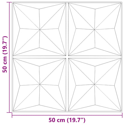 Nástěnné Panely 12 Pcs Origami Beton 50 X 50 Cm Xps Pěna