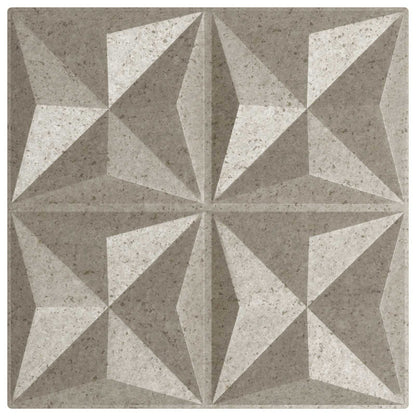 Nástěnné Panely 24 Pcs Origami Beton 50 X 50 Cm Xps Pěna