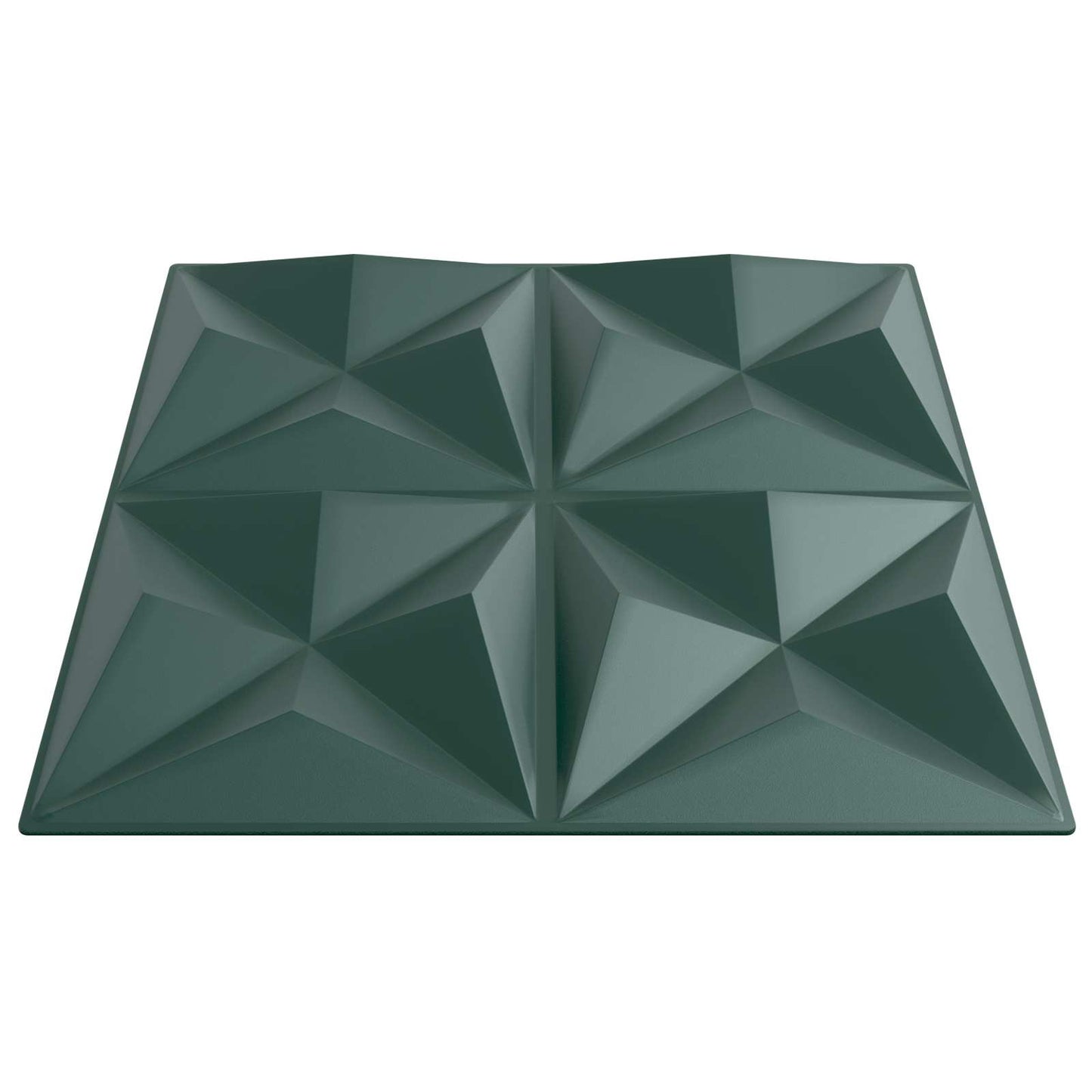Nástěnné Panely 12 Pcs Origami Zelená 50 X 50 Cm Xps Pěna