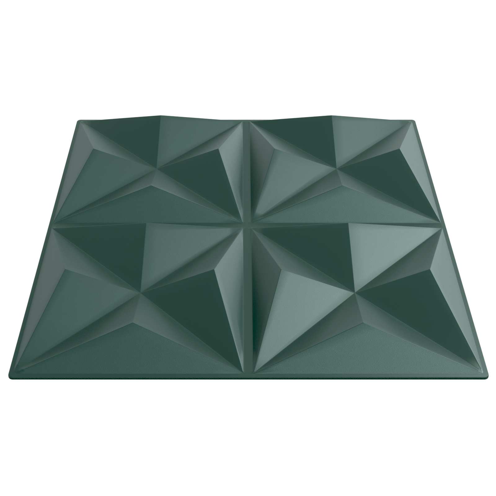 Nástěnné Panely 48 Pcs Origami Zelená 50 X 50 Cm Xps Pěna