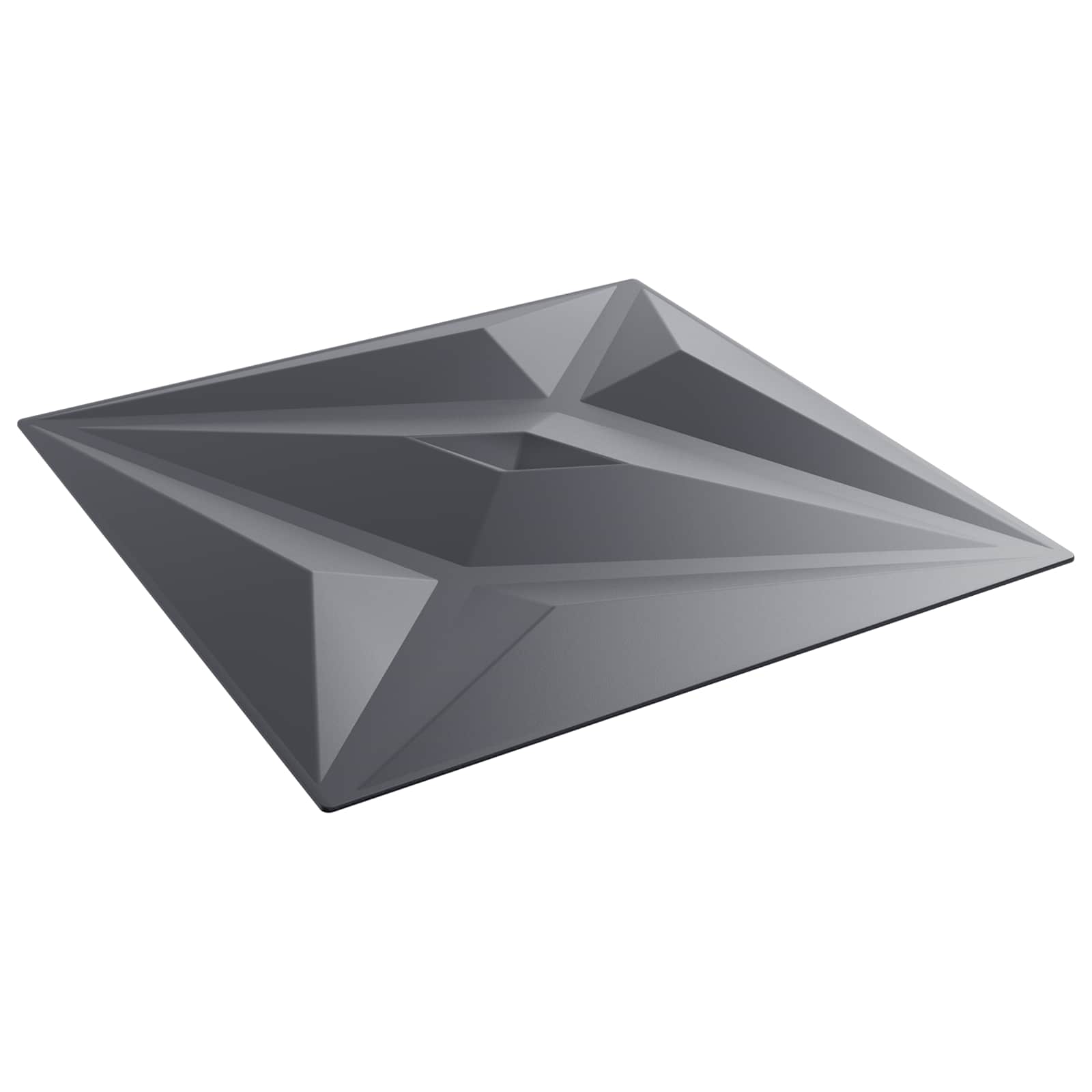 Nástěnné Panely Hvězda 12 Pcs Hvězdová Šedá 50 X 50 Cm Xps Pěna
