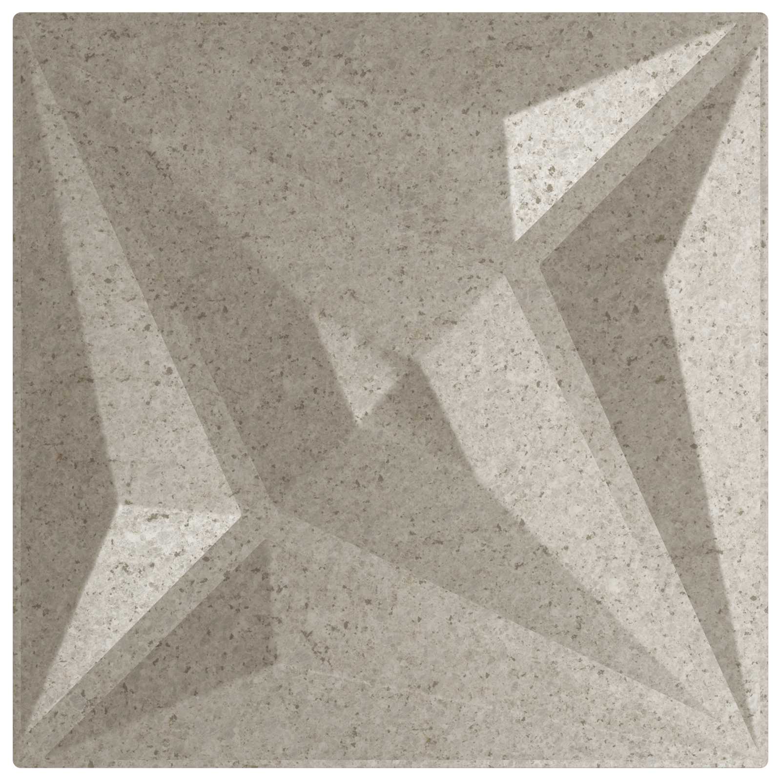 Nástěnné Panely 24 Pcs Hvězdový Beton 50 X 50 Cm Xps Pěna