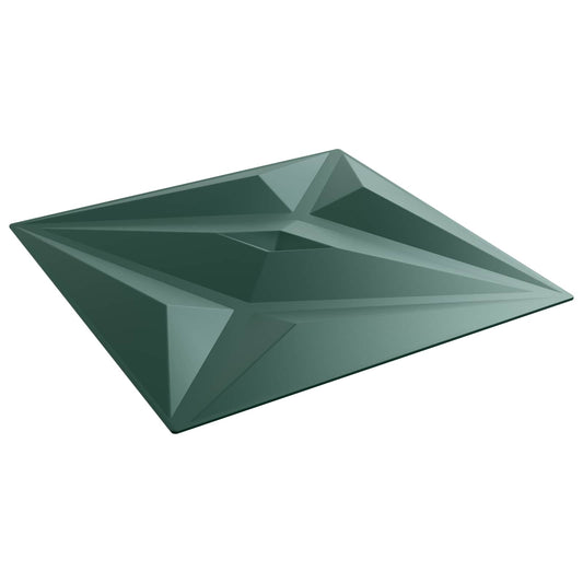 Nástěnné Panely 12 Pcs Hvězdová Zelená 50 X 50 Cm Xps Pěna