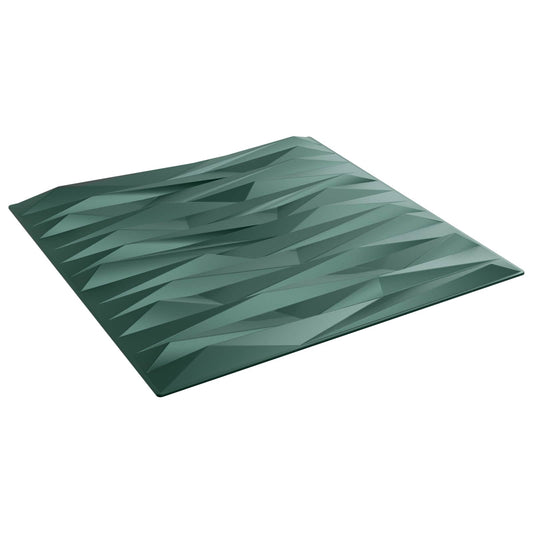 Nástěnné Panely 24 Pcs Kamenná Zelená 50 X 50 Cm Xps Pěna