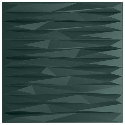 Nástěnné Panely 48 Pcs Kamenná Zelená 50 X 50 Cm Xps Pěna