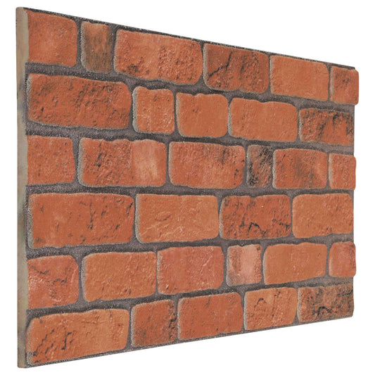 Nástěnné Panely 10 Pcs Cihlová 100 X 50 Cm Eps Pěna