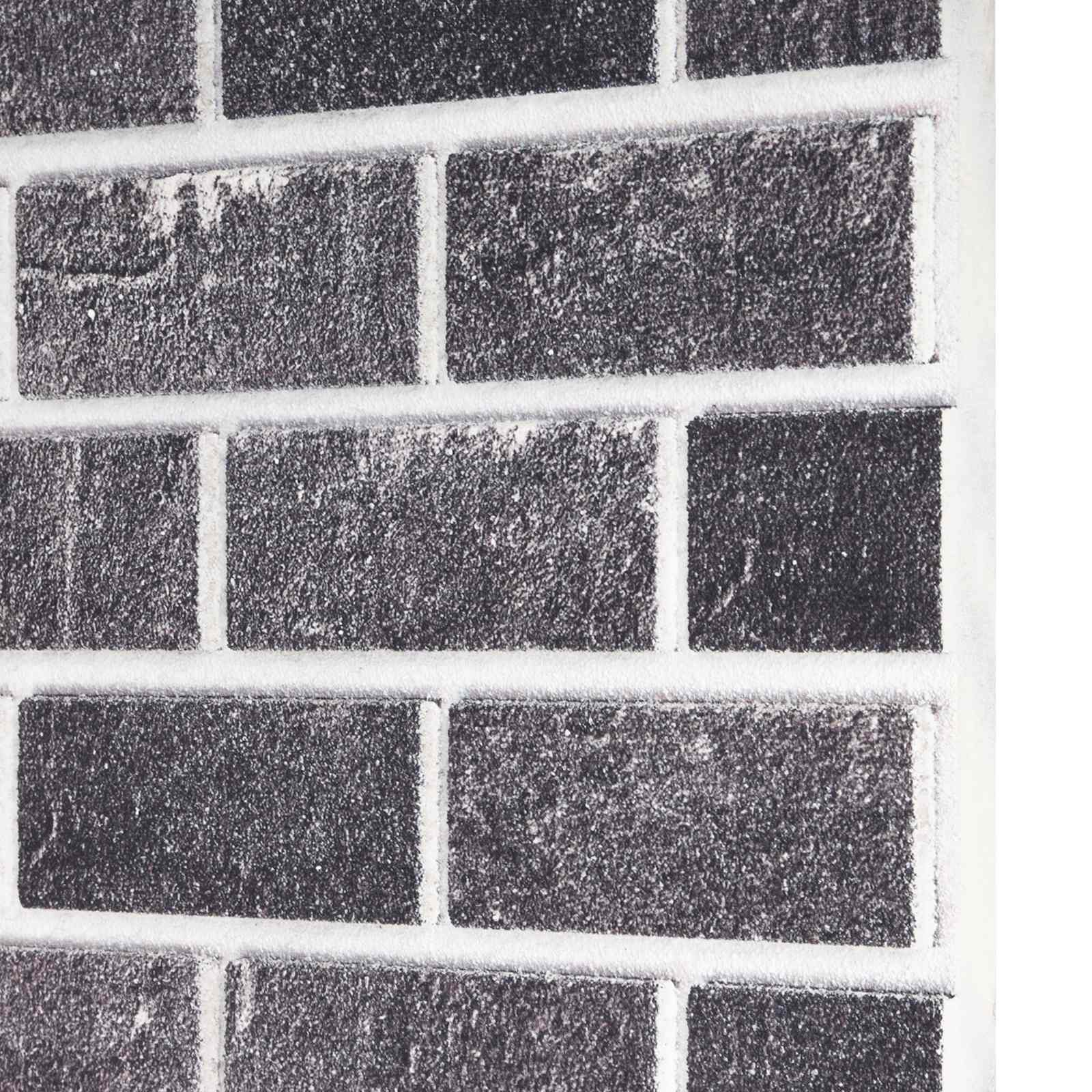 Nástěnné Panely 10 Pcs Černá A Šedá 100 X 50 Cm Eps Pěna