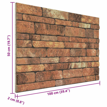 Nástěnné Panely 10 Pcs Hnědá A Bílá 100 X 50 Cm Eps Pěna