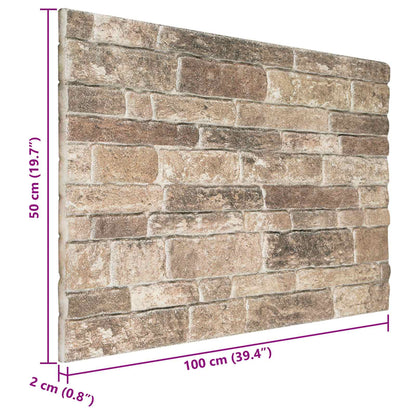 Nástěnné Panely 10 Pcs Vícebarevný 100 X 50 Cm Eps Pěna
