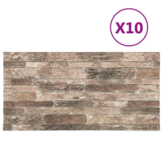 Nástěnné Panely 10 Pcs Vícebarevný 100 X 50 Cm Eps Pěna