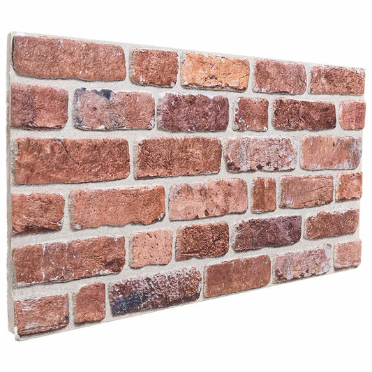 Nástěnné Panely 10 Pcs Červená 100 X 50 Cm Eps Pěna