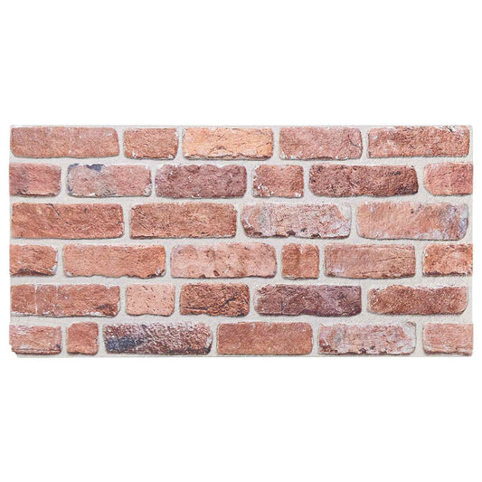 Nástěnné Panely 10 Pcs Červená 100 X 50 Cm Eps Pěna