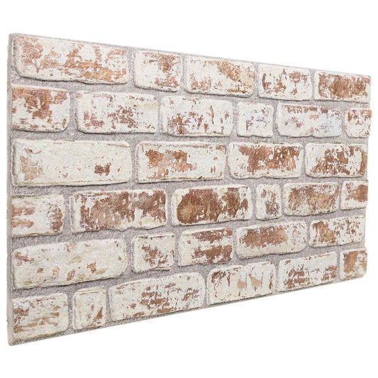 Nástěnné Panely 10 Pcs Červená A Bílá 100 X 50 Cm Eps Pěna