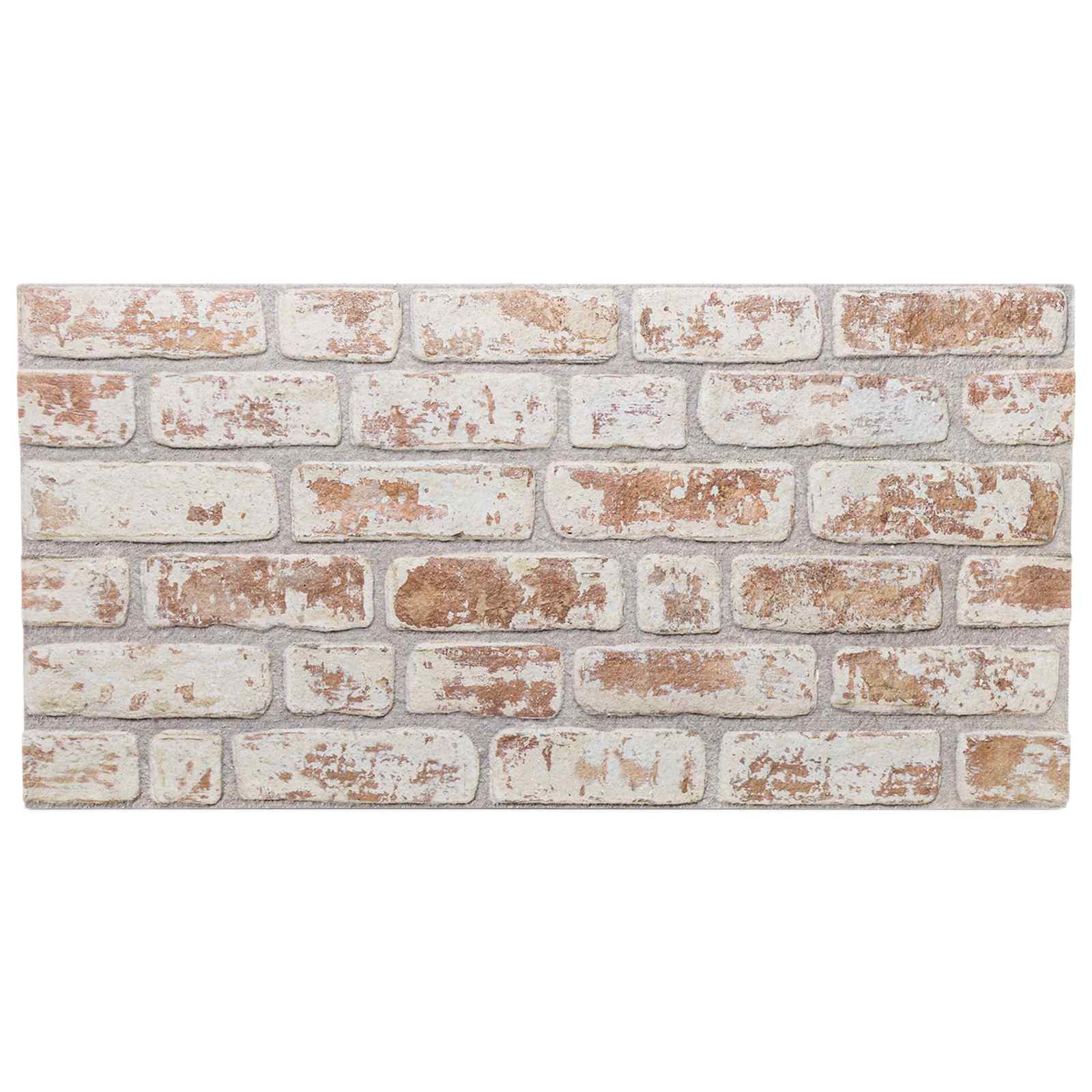Nástěnné Panely 10 Pcs Červená A Bílá 100 X 50 Cm Eps Pěna