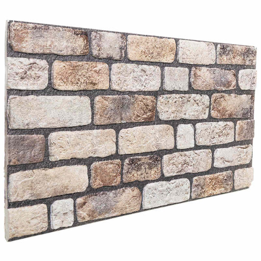 Nástěnné Panely 10 Pcs Světle Hnědá 100 X 50 Cm Eps Pěna