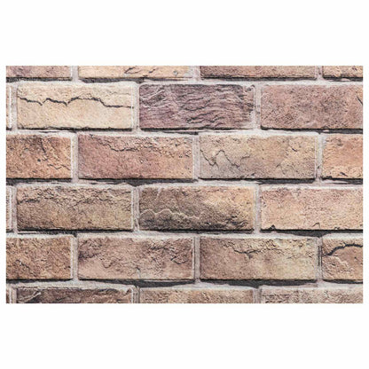 Nástěnné Panely 10 Pcs Hnědá A Šedá 100 X 50 Cm Eps Pěna