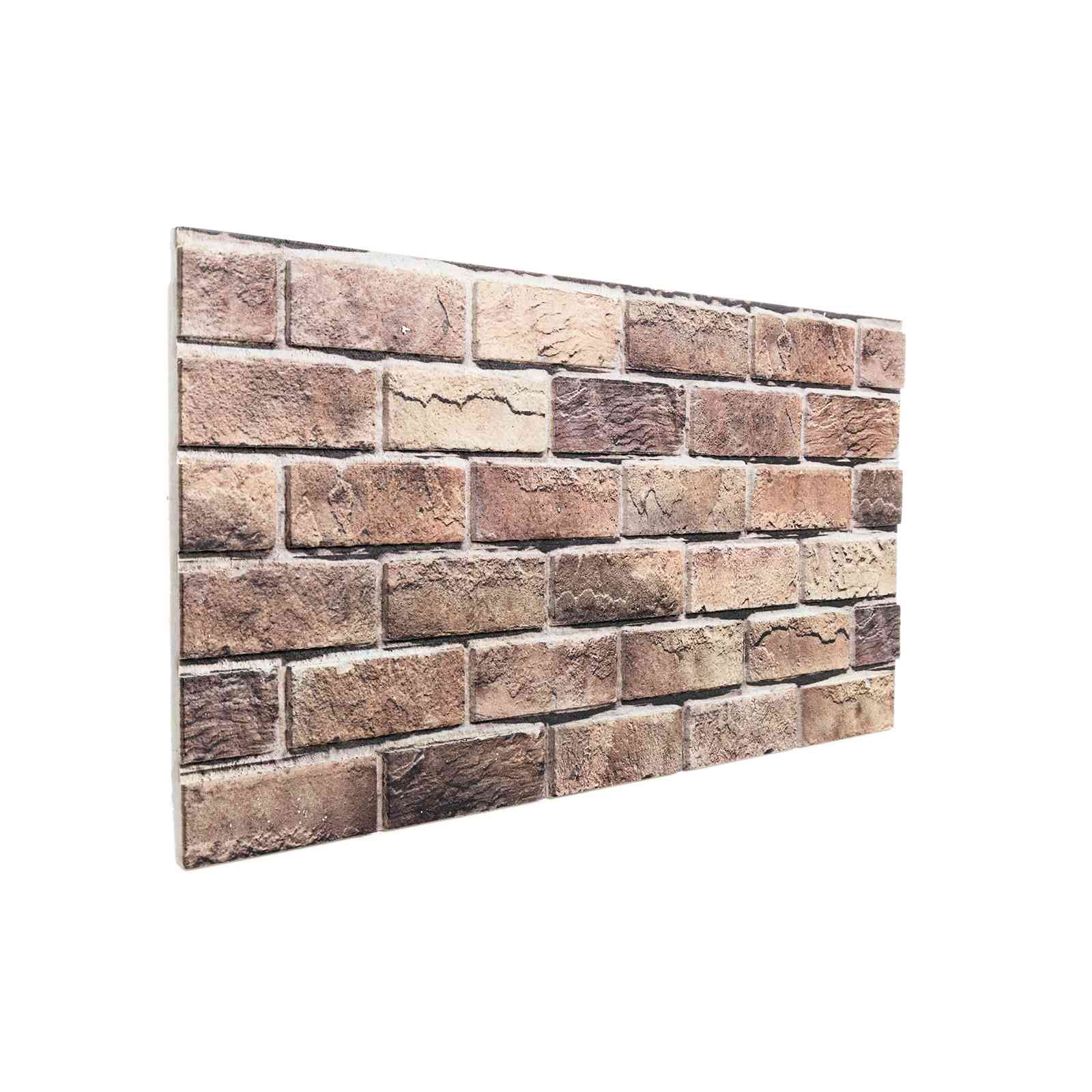 Nástěnné Panely 10 Pcs Hnědá A Šedá 100 X 50 Cm Eps Pěna