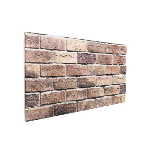 Nástěnné Panely 10 Pcs Hnědá A Šedá 100 X 50 Cm Eps Pěna