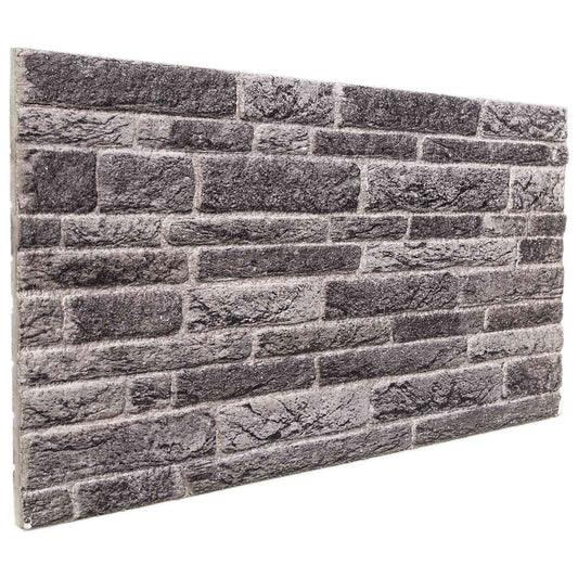 Nástěnné Panely 10 Pcs Antracitová 100 X 50 Cm Eps Pěna
