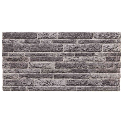 Nástěnné Panely 10 Pcs Antracitová 100 X 50 Cm Eps Pěna