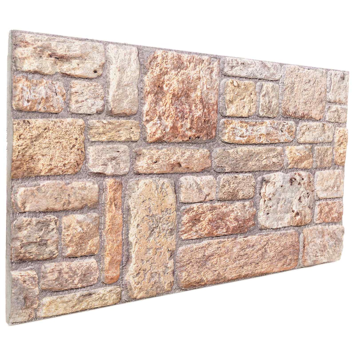 Nástěnné Panely 10 Pcs Světle Hnědá A Bílá 100 X 50 Cm Eps Pěna