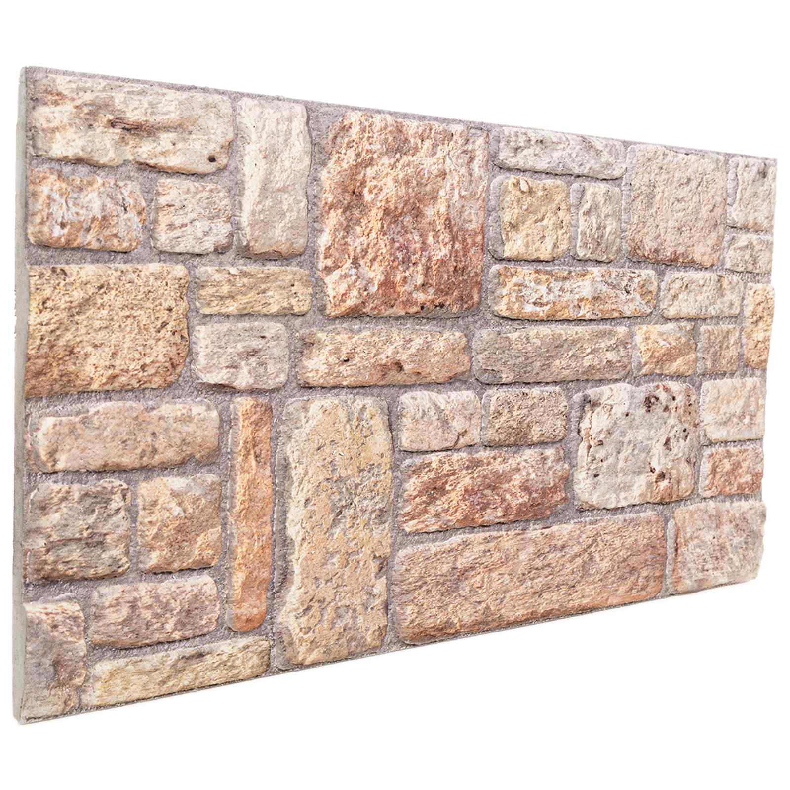 Nástěnné Panely 10 Pcs Světle Hnědá A Bílá 100 X 50 Cm Eps Pěna