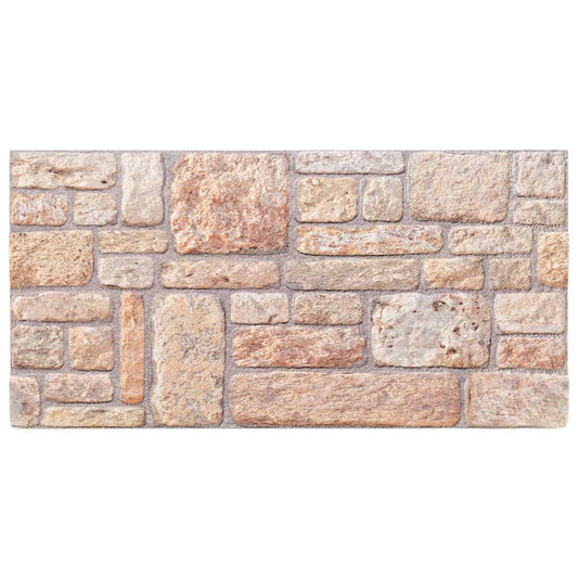 Nástěnné Panely 10 Pcs Světle Hnědá A Bílá 100 X 50 Cm Eps Pěna
