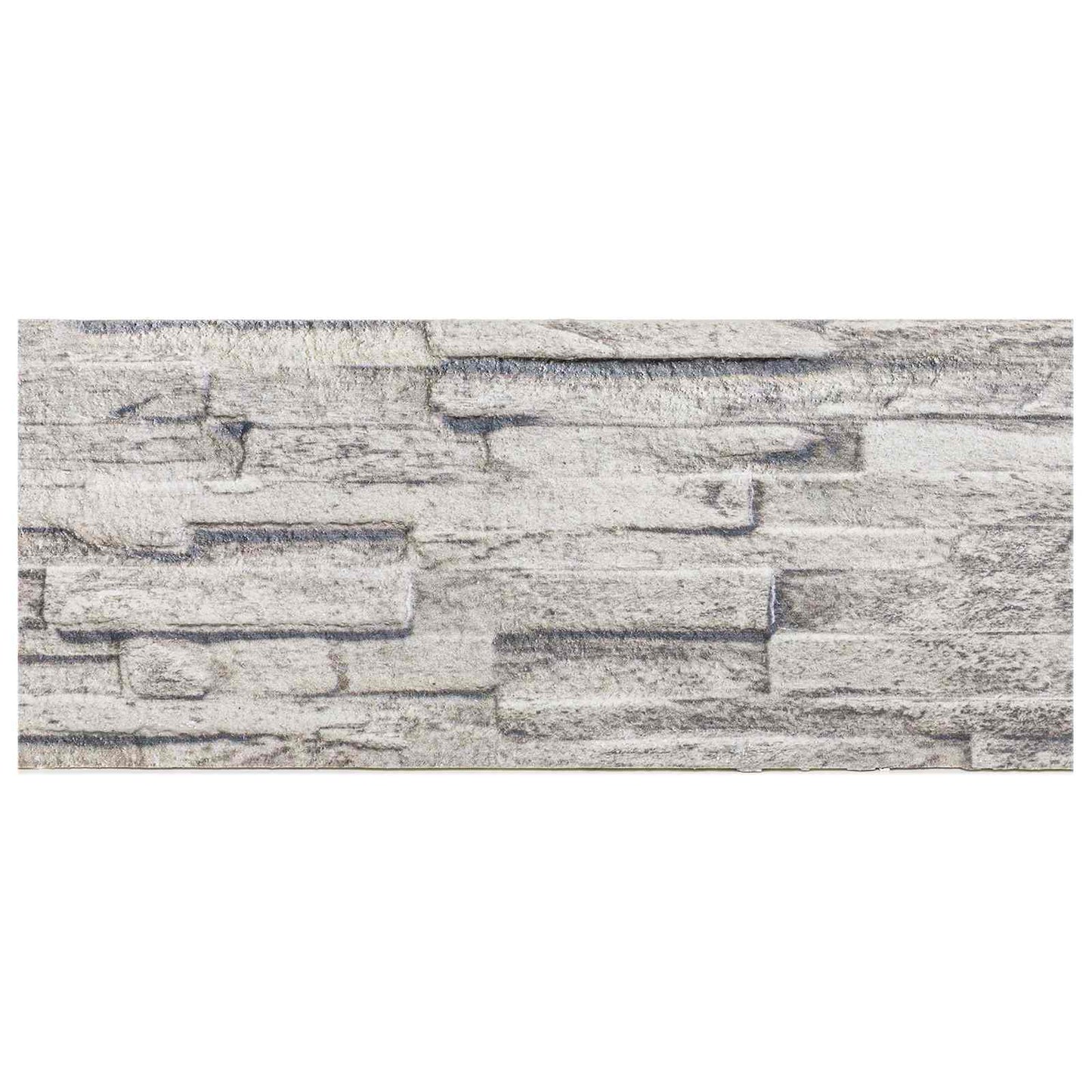 Nástěnné Panely 10 Pcs Světle Šedá 100 X 25 Cm Eps Pěna